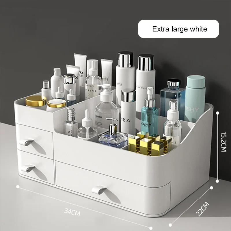 Make-up-Organizer mit großer Kapazität, Badezimmer-Make-up-Aufbewahrungsbox, Damen, Hautpflege, Frisiertisch, Kosmetik, Lippenstift, Beauty Case