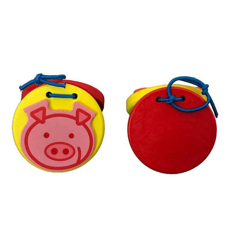 Wooden Animal Clapper: Educational Percussion Toy for Babies & Children