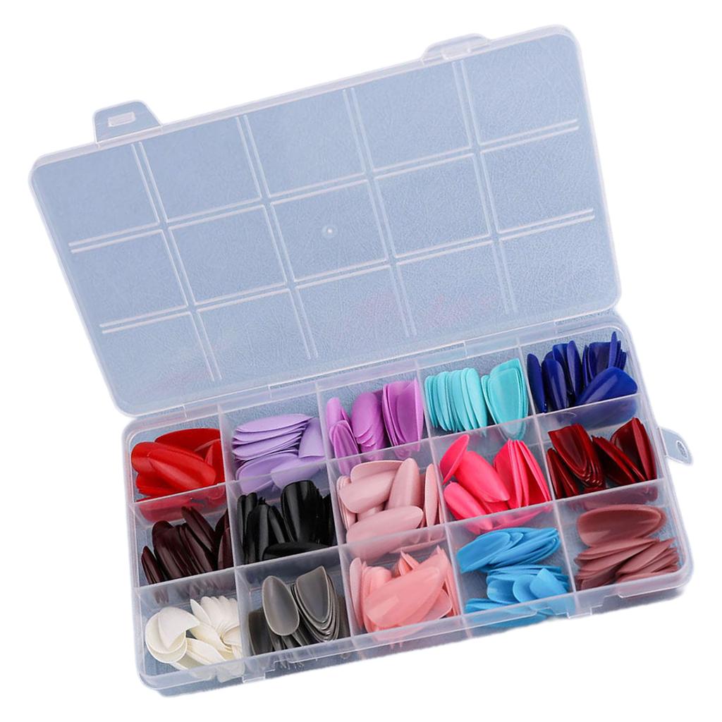 Fake Nails Acrylic Nail Tips Square/Almond/Stilettos/Coffin False Nails 360pcs Full Cover Artificial Nails with Case