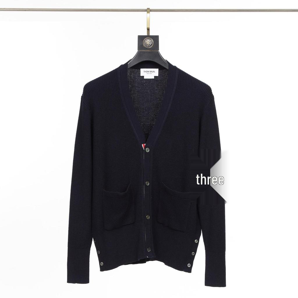 TB BROWIN Korean Style Waffle Knit Sweater - Autumn/Winter Casual Knitwear