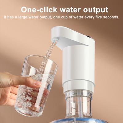 Pompe à Bouteille d'Eau de Qualité Alimentaire Rechargeable à Faible Bruit Universelle Portable Automatique Distributeur d'Eau Électrique