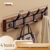 Bamboo Wood Wall-Mounted Coat Rack