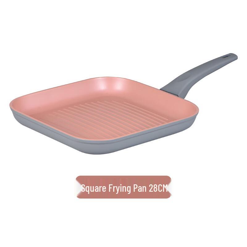 Triceratops Pink Gray Non-stick Frying Pan