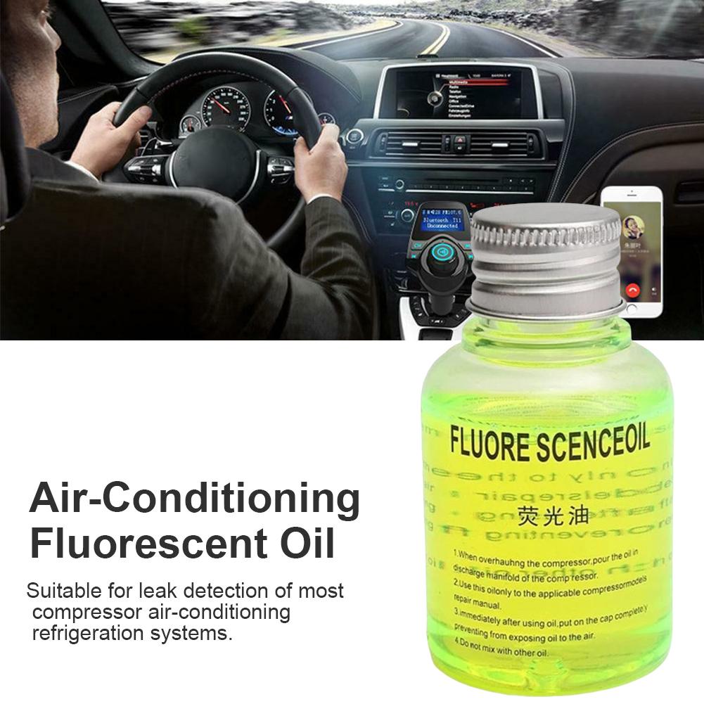 60ml UV Dye Fluorescent Oil Leak Detector Test Car Air-Conditioning Fluorescent Oil Dye Car AC Repair Tool
