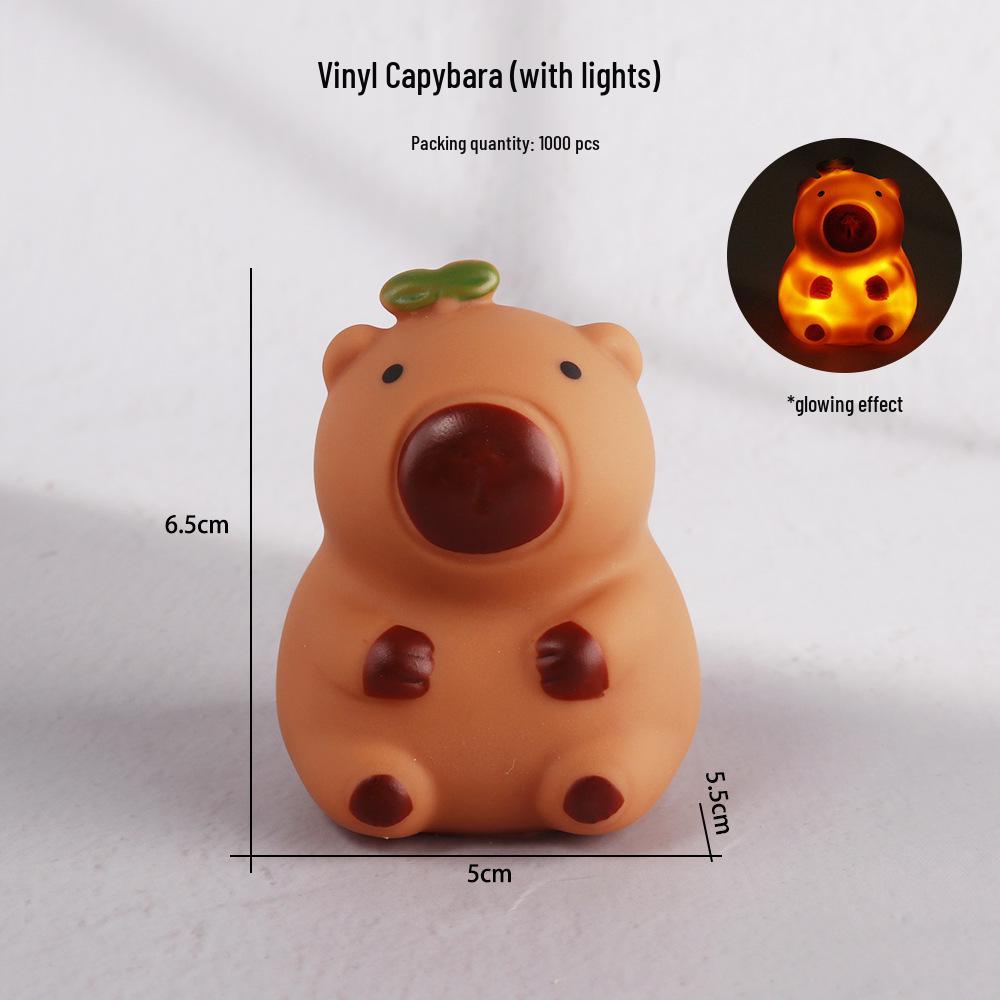 

6 Мистер. Игрушка Капибара Бин Тренд Фигурки - Интернет Сенсация Куклы Гашапон и Настольные Украшения