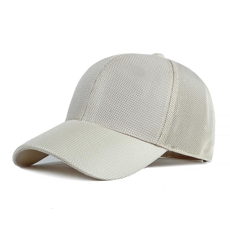 Summer Baseball Caps for Men Women Solid Hollow-out Hat Casual Outdoor Breathable Mesh Cap Travel Trucker Caps Adjustable Visor