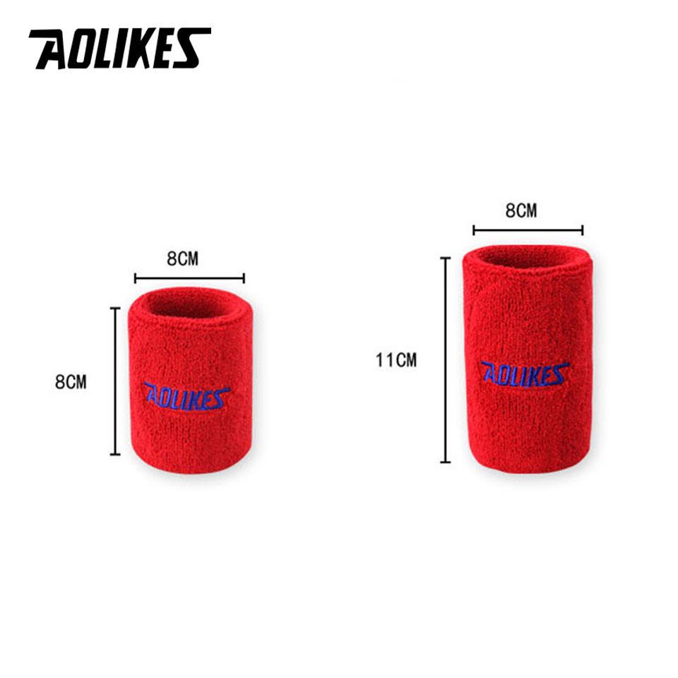 Aolikes Wrist Sweatband Tennis Sport Wristband Volleyball Gym Wrist Brace Support Sweat Band Towel Bracelet Protector 8 /11Cm