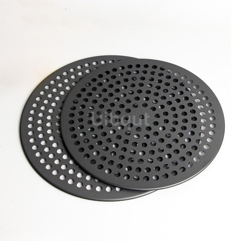 8 9 12 Inch Perforated hole cold round Pizza Pan Nonstick Baking bread cake Oven Crispy Bottom Pizza Making Thickened tray