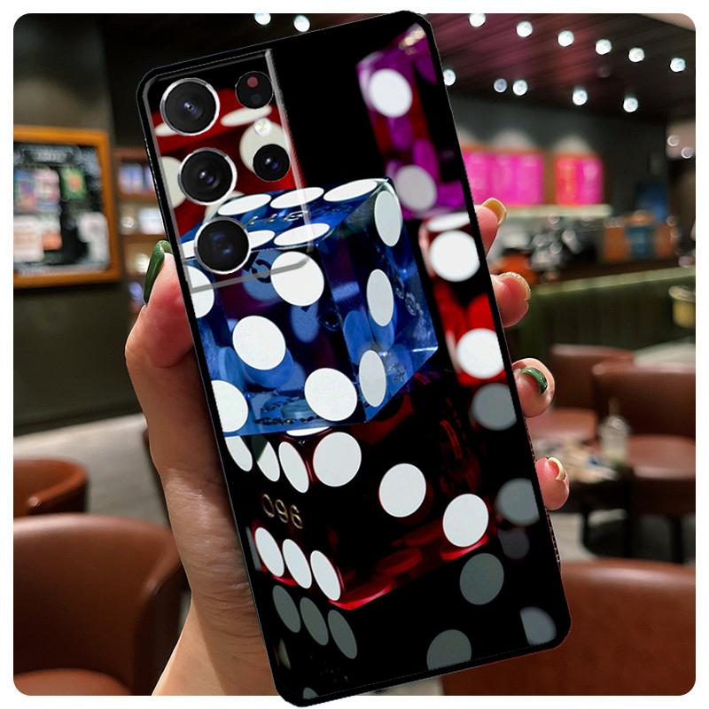 

Чехол для телефона Poker Casino с костями для Samsung Galaxy S25 Ultra S21 S22 S23 S24 Ultra S9 S10 Plus S24 S25 FE Galaxy S9 Plus