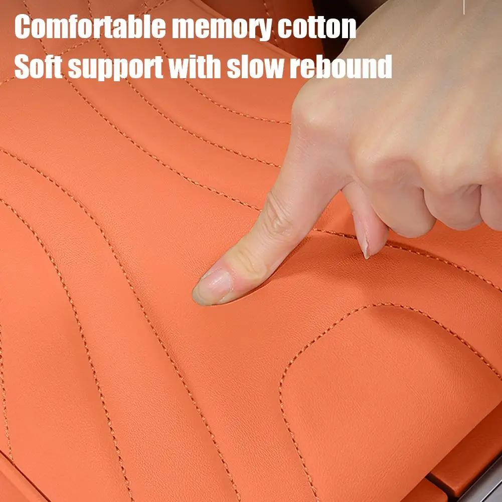For Haval H9 2rd 2024 2025 Car Armrest Box Height Increase Pad Leather Protective Cover Storage Bag Auto Styling Accessories