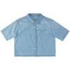 Women's Short Sleeve Denim Shirt