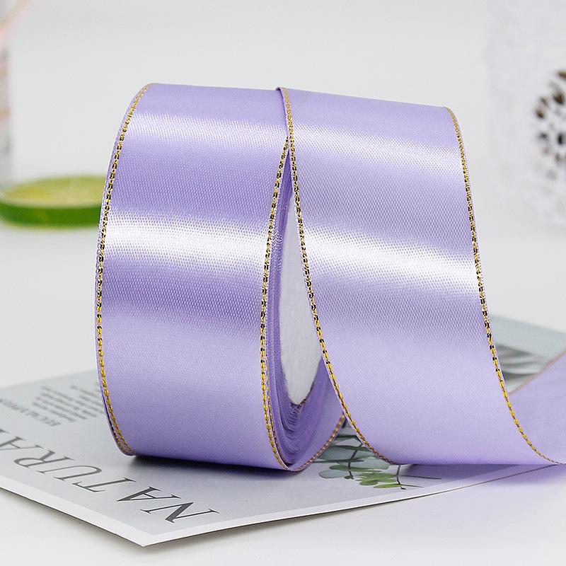4cm Christmas Gift Wrapping Satin Ribbon for Wedding Party Decoration, Length: 22m
