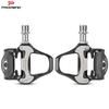 Aluminum Road Bike Clipless Pedals With Titanium Axle PD-R97-TI Black Cycling Enthusiasts