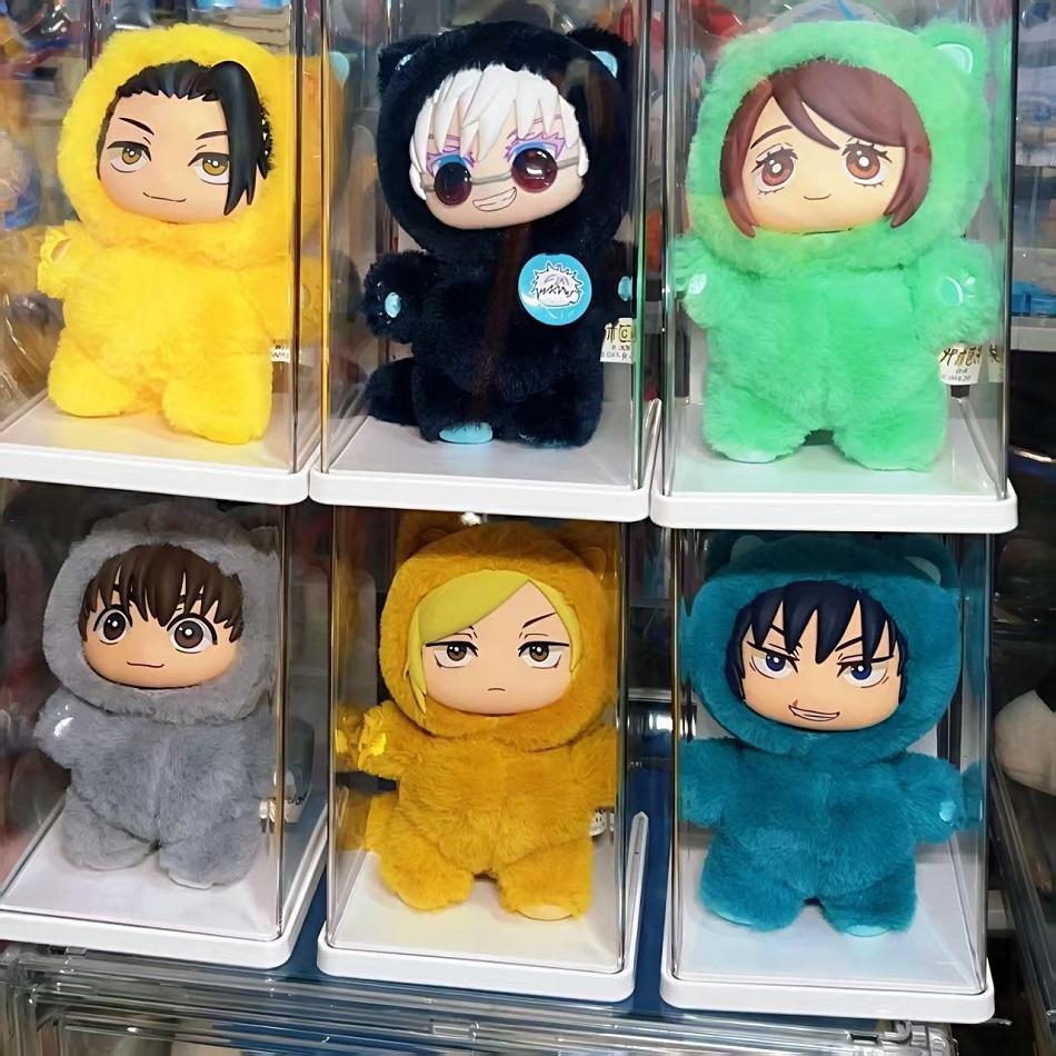 Genuine Eaki Jujutsu Kaisen Season 2 Cat Park Party Gojo Satoru Blind Box Plush Doll Bag Pendant Model Gifts Collection