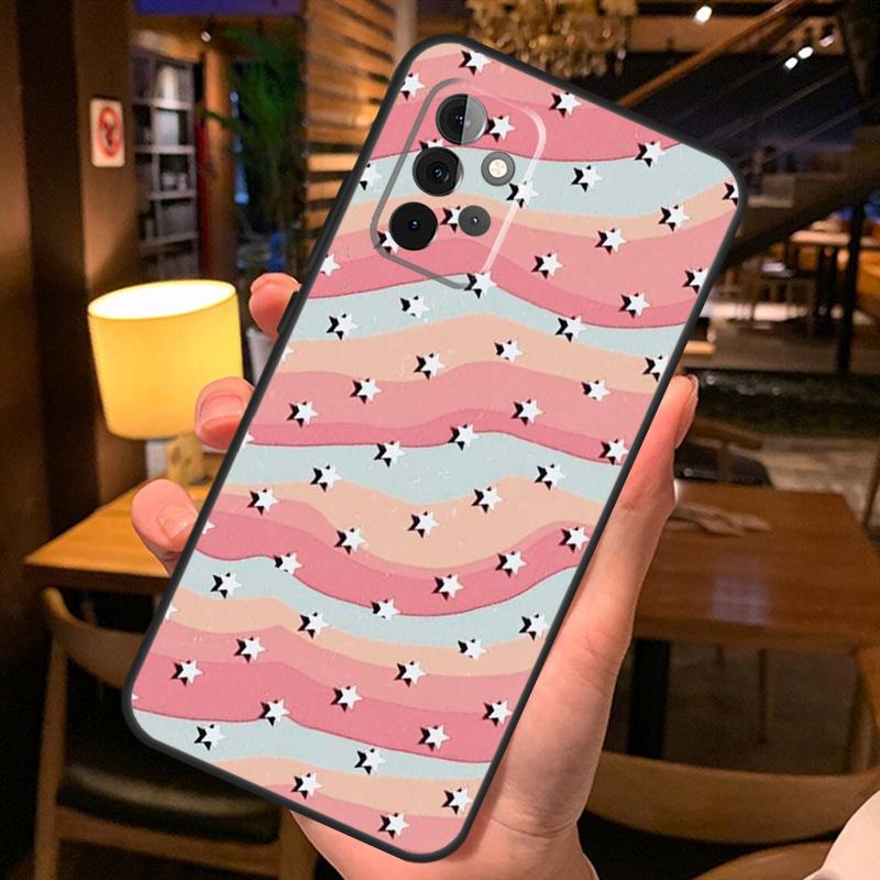 preppy stars lightning pink Case For Samsung Galaxy A52 A12 A22 A32 A42 A51 A71 A13 A23 A33 A53 A14 A54 A34 Phone Cover