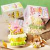 Niedliches Haustier Teetasse Kuchen Schüttelnde Bausteine DIY Tiermodell Zusammenbau Steine Schreibtischdekoration Kinder DIY Spielzeug Weihnachtsgeschenke