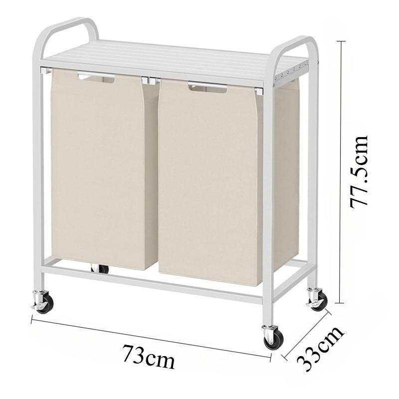 Multipurpose Laundry Basket Large Laundry Hamper Dirty Clothes Baskets with Wheels Multifunction Organizers Bathroom Storage