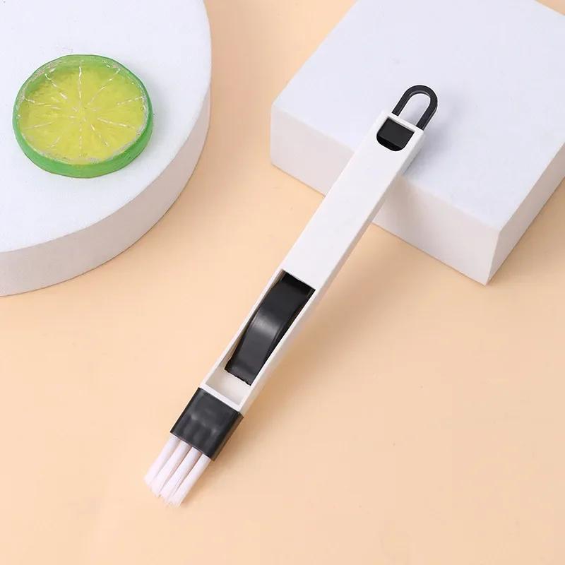 

Щетка для очистки Window Groove Groove Инструмент для чистки автомобильных шторок Keyboard Groove Маленькая щетка для стекла с совком Gap Brushes чёрный