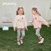 JELLYBABY Girls' 7A Antibacterial Patchwork Sweatshirt Set