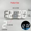 3D LED Digital Alarm Clock for Students - Modern Home Desktop & Living Room Clock