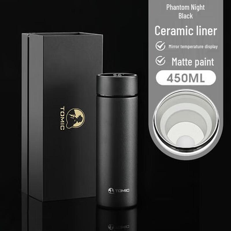 Temeike Smart Thermal Water Bottle with Temperature Display