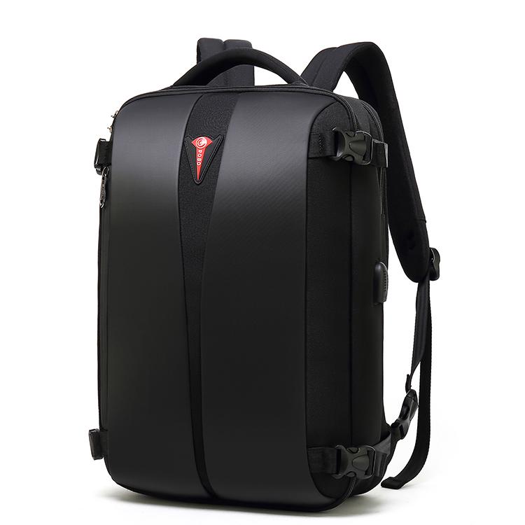 Poso Men Backpack Handbag 180 Open Usb Charging Tsa Customs Lock Anti Theft Laptop Bag 15 6 Inch Black Gray Ps 629