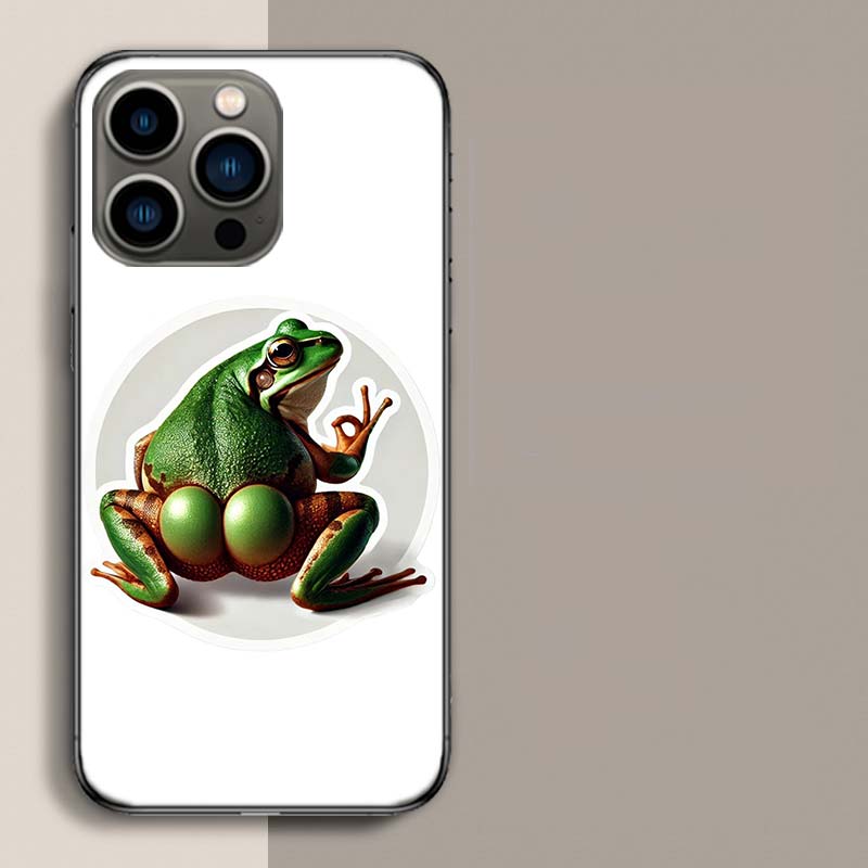 

Frog Butt Phone Case For Iphone 17 Air 15 Pro 14 Plus 16 Pro Max 12 13 Mini 11 16E X XS Cover Cute Fundas iPhone 17