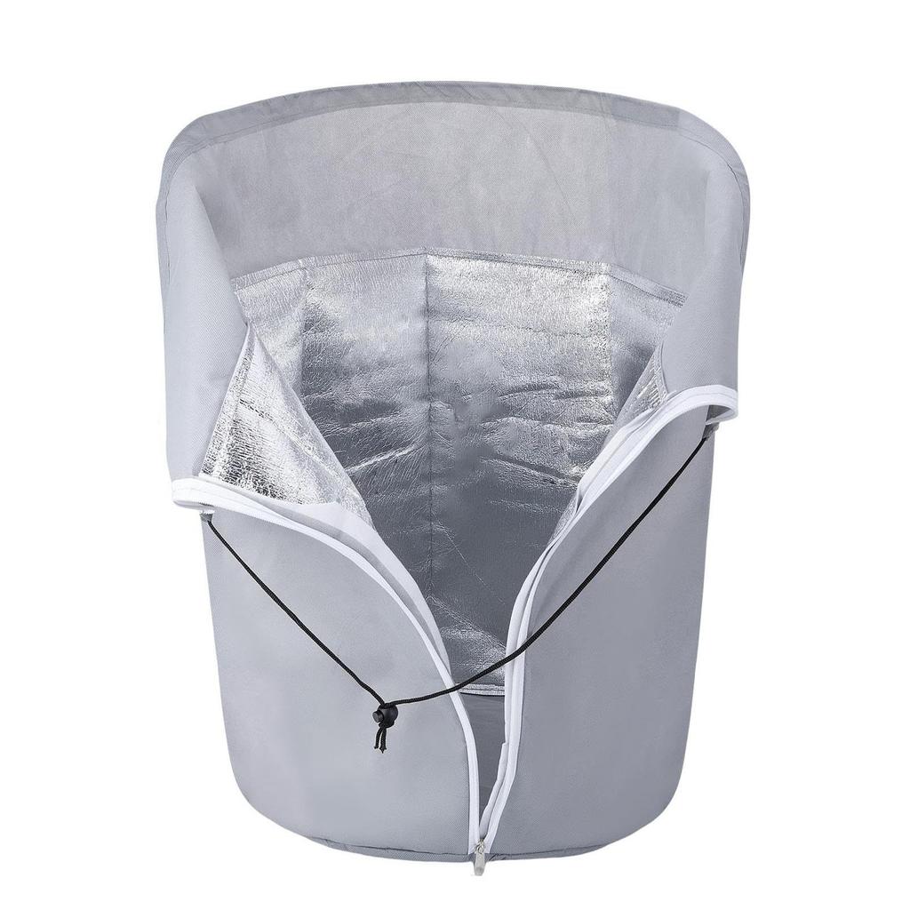 Thermal Insulated Plant Pot Cover Oxford Fabric Aluminum Foil Potted Plant Freeze Protection Bag Winter Plant Protector