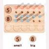 Wooden Mathematics Learning Number Matching Arithmetic Board Children Puzzle Toy