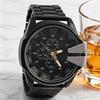 Fashion personality trend men's quartz watch alloy material sports style, suitable for daily wear, Christmas gifts