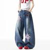 BWKA Star Patch Loose Wide-Leg Jeans