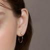 Hei [sv925]cubic Thin Hoop Earring