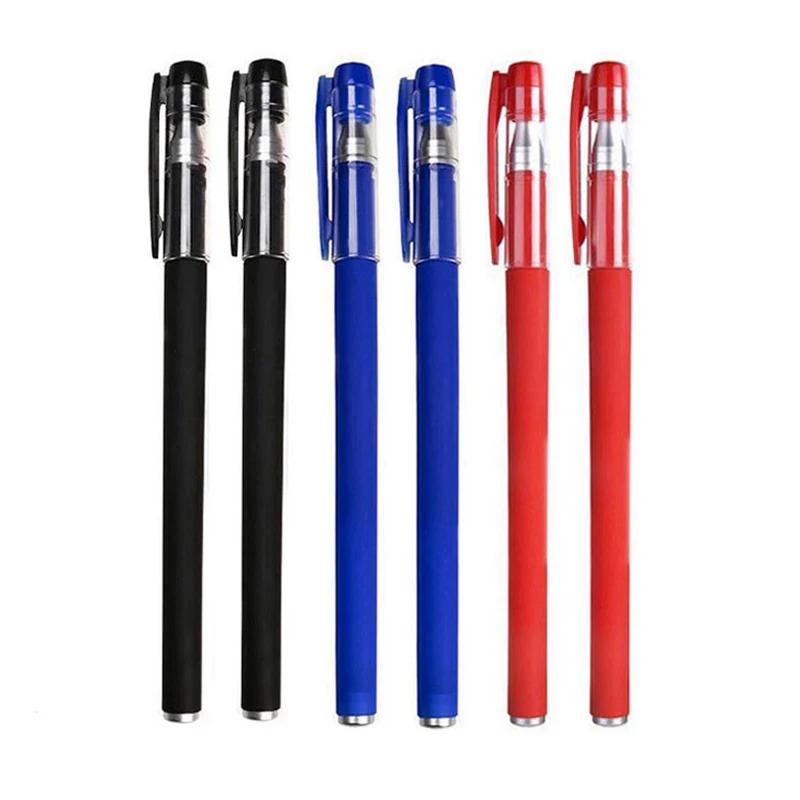 6-25Pc 05mm Gel Pen Kit Neutral Pen Black/Blue/Red Color Replacable Refill Smooth Writing School Stationery Supplies