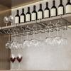 Carbon Steel Upside Down Wine Glass Holder Hanging Inverted Goblets Rack  Dining Room