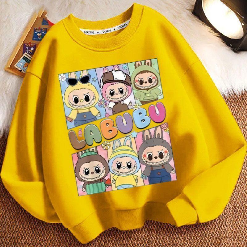 Niedliche Kinder-Sweatshirts, Langarm-Freizeit-Sweatshirts für Jungen und Mädchen für Frühling und Herbst