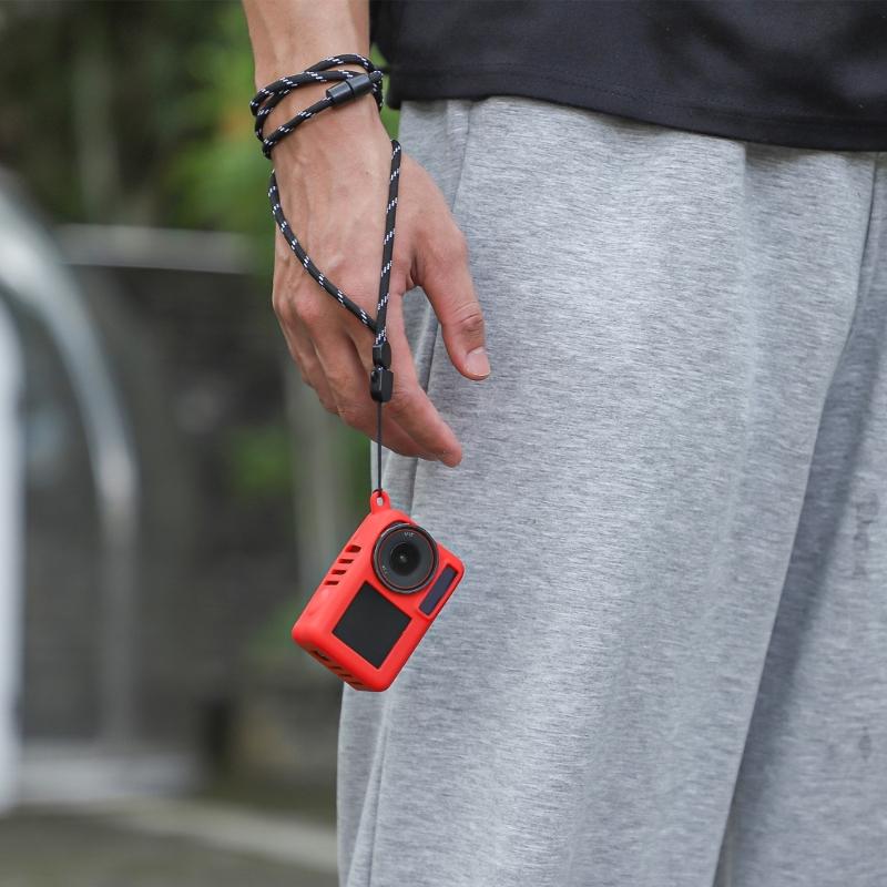 Durability Silicone Case For Action 5Pro Cameras, Easy Grip With Comfortable Lanyard Adventure Sport Camera Accessories