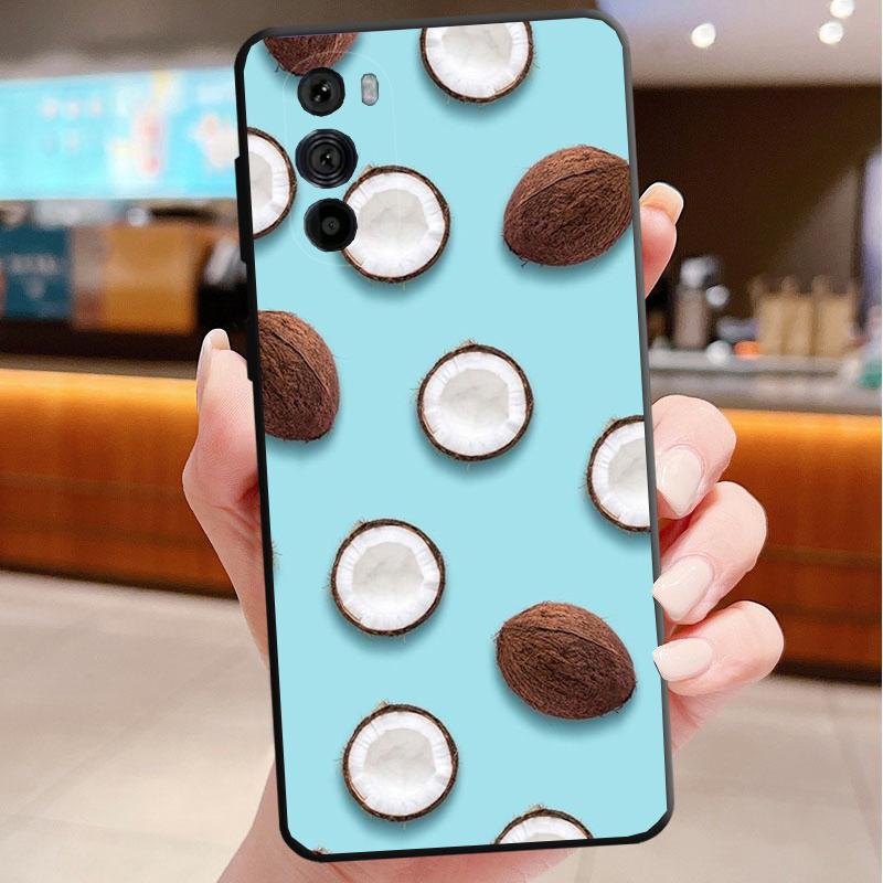 

Phone Case For Motorola Edge 50 40 Pro 60 50 40 30 Ultra Neo Fusion Moto G85 G72 G53 G54 G84 G13 G32 Fruit Coconut Summer Moto G32