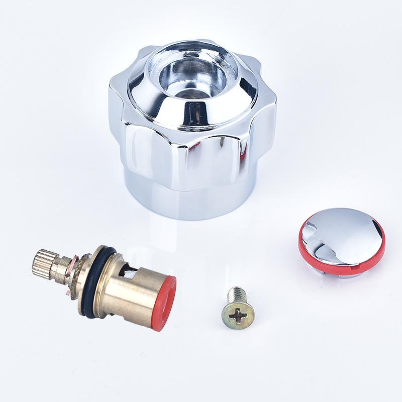 1pcs/2pcs Hot & Cold Tap Top Head Faucet Cover Chrome Plated Replacement Set Kitchen Bathroom Faucets Handle Plastic