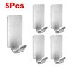 Self Adhesive Hook Stainless Steel Heavy Wall Hanger Hooks Bathroom Organizer Towel Rack Multi-purpose Kitchen Holder Shelf