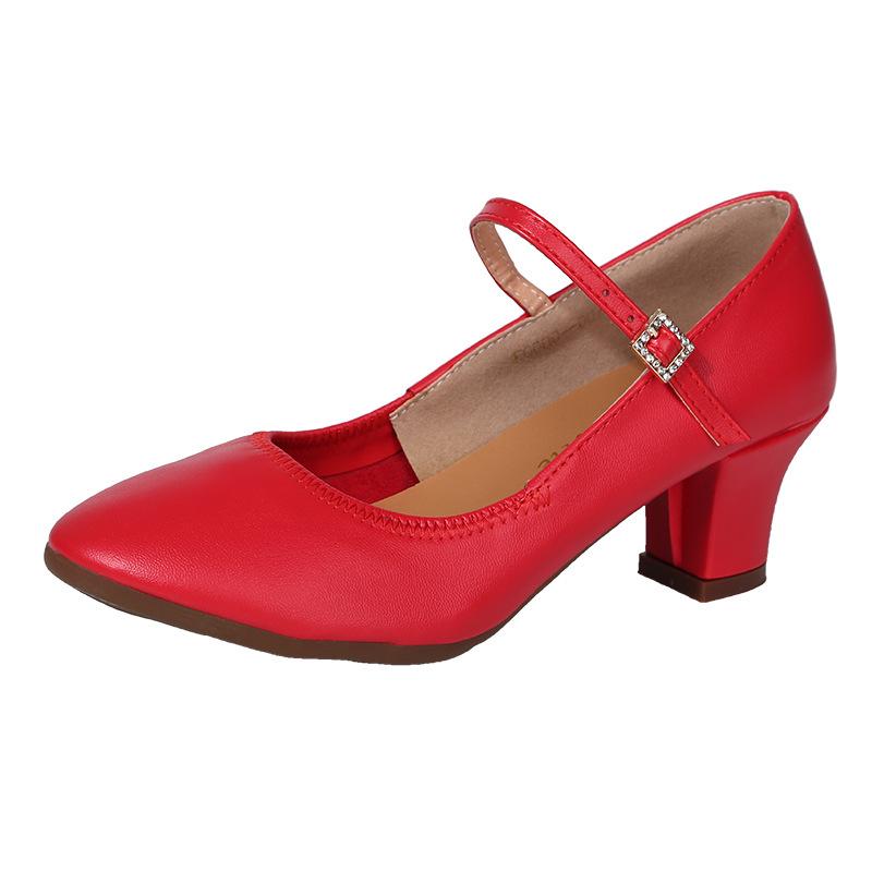 

2025 новые туфли для танцев на площади для внешней торговли, танцевальные туфли, женские туфли для танцев на мягкой подошве, летние туфли для танцев, женские тренировочные туфли, туфли для учителя 34 красный