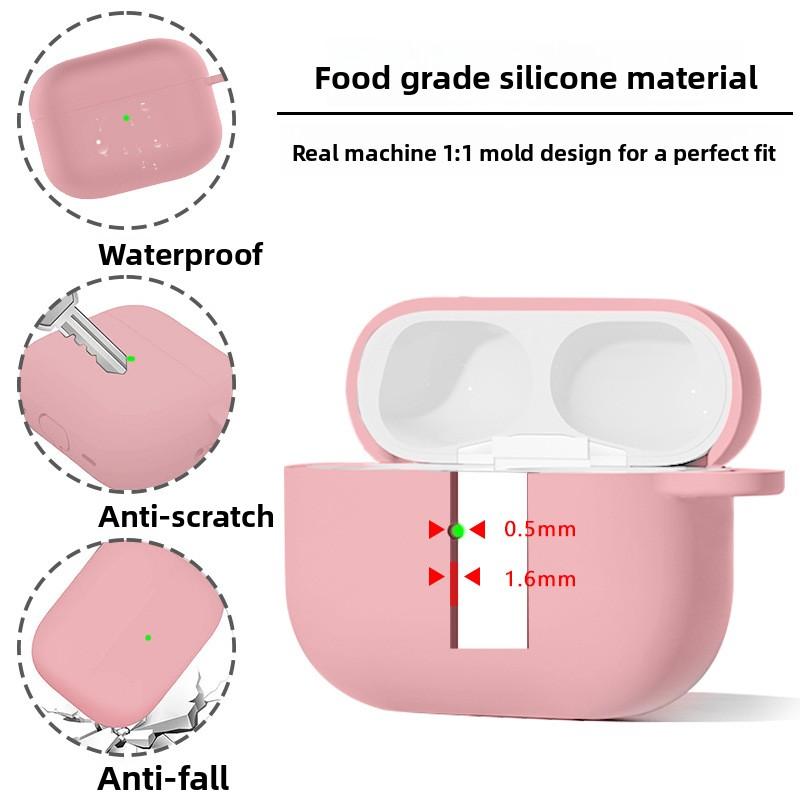 Candy Color Silicone Soft Case Protect Earphone For Airpods Pro 3 2025 Anti-lost Hand Strap+All Inclusive Cover w/ Cleaning Kit