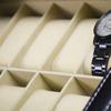12-Slot Watch Display Box Lockable Watch Box with Velvet Lined for Men's Watch Collection