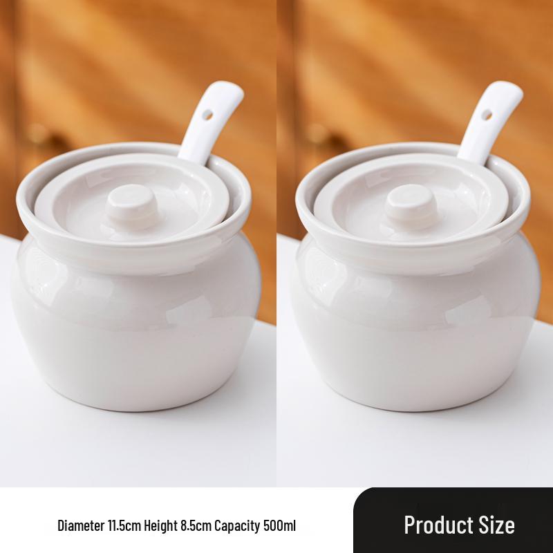 Ceramic Double Boiler Stew and Egg Custard Pot with Lid