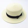 Korean Style Women's Wide Brim Straw Sun Hat - UV Protection, Spring Foldable Design for Beach, Travel, and Vacation