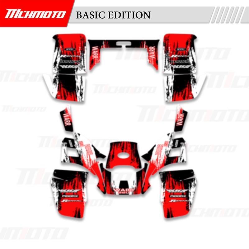 MCHMFG For YAMAHA Warrior 350 Motorcycle Decals Stickers Backgrounds Graphics Kits Number Name