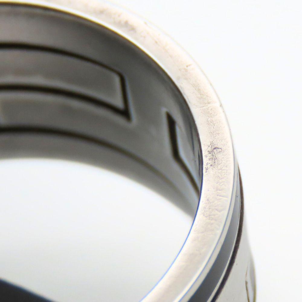 Used HERMES Ring Move ash EU#55.5 56 Silver925 7.8g Silver black Accessories