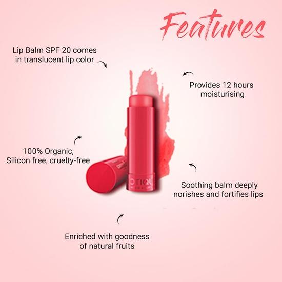 Biotique Natural Makeup Magikisses Lip Balm, Merry Cherry Red, 4 Gram