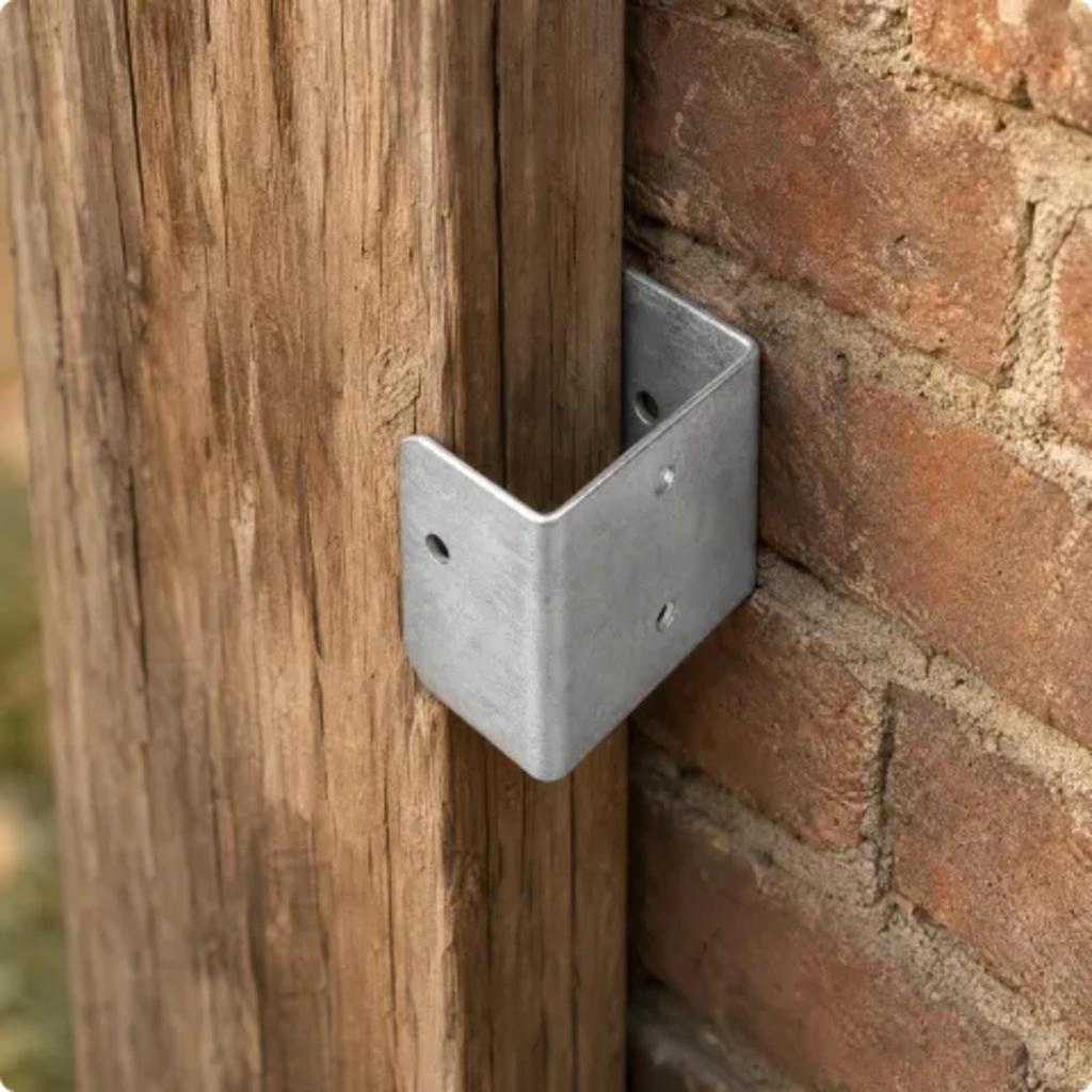10 Pieces Fence Panel Bracket with Pre-Punched Mounting Holes Outdoor Trellis