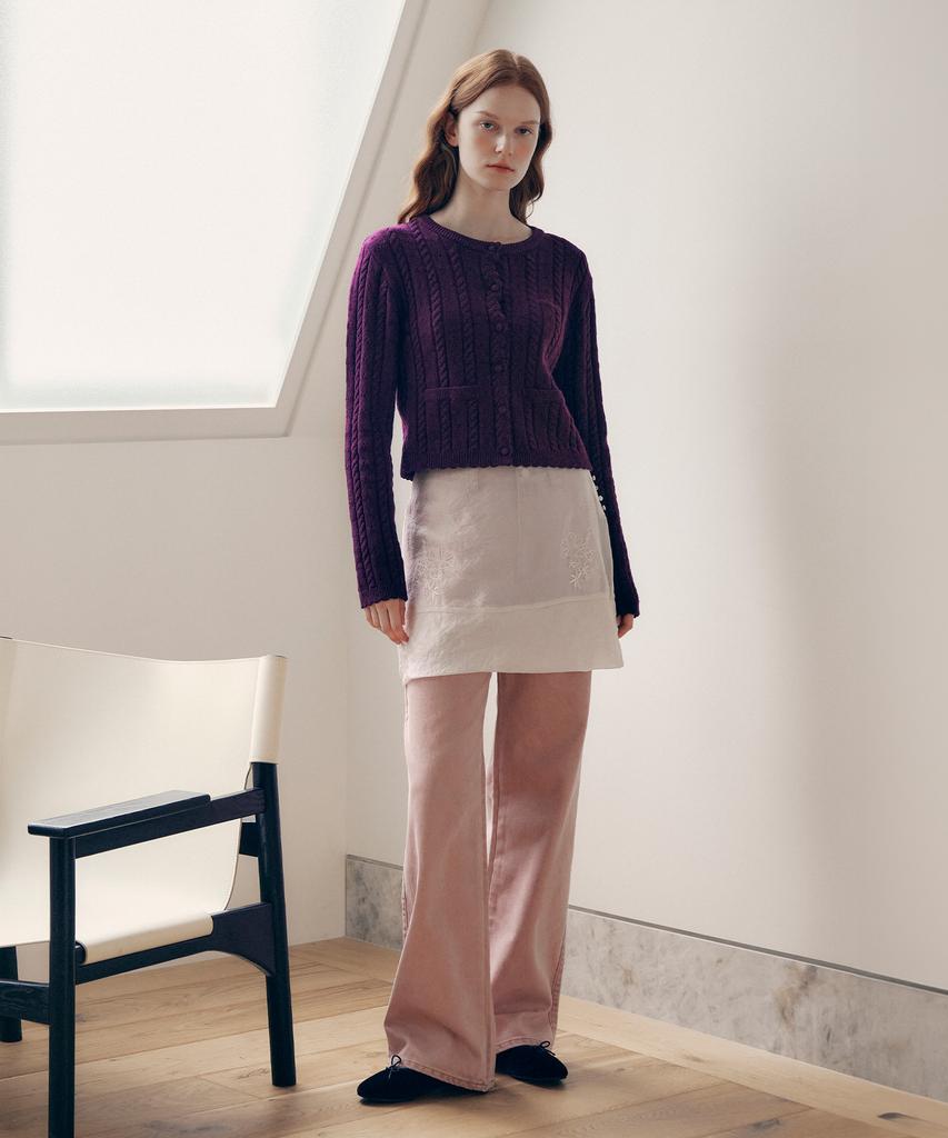 Lora Lora Pocket Carpenter Denim Pants Pink