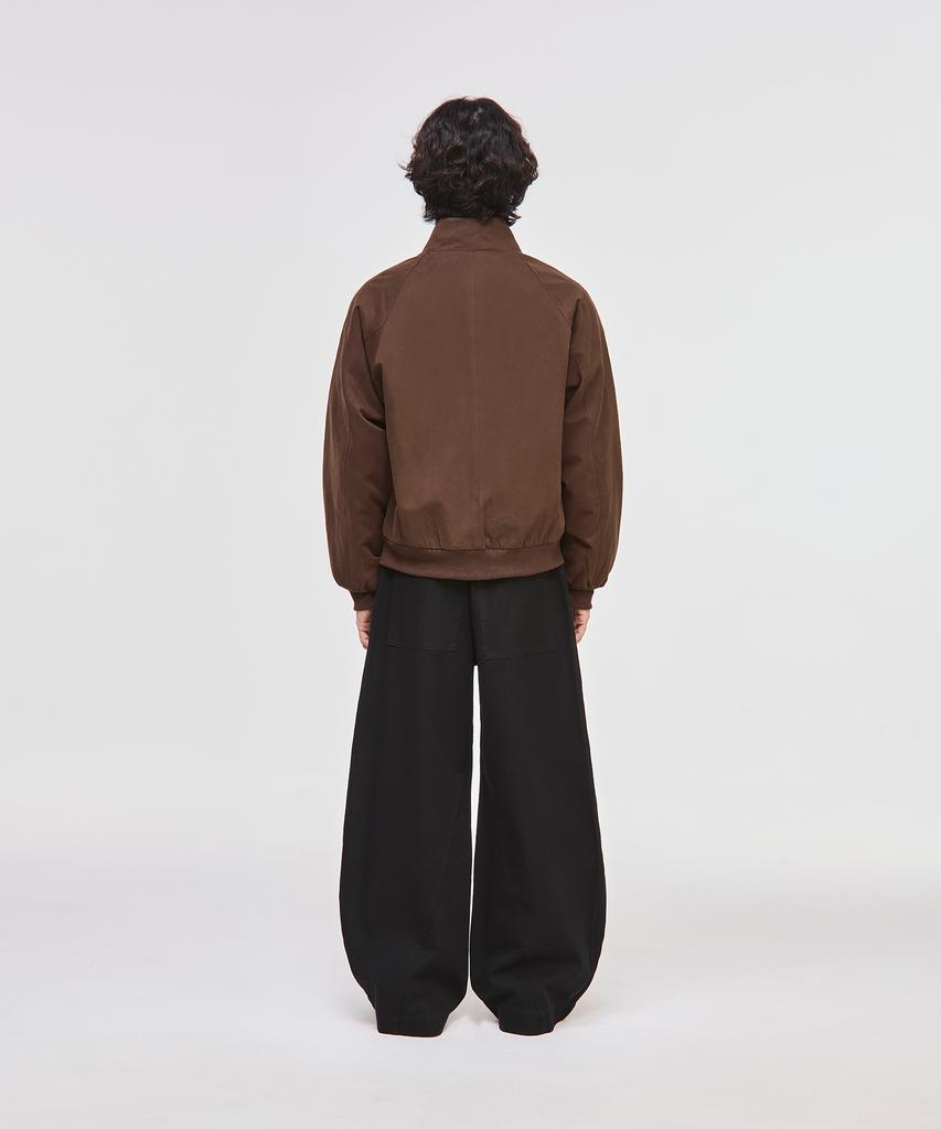 Signature Cotton Crop Harrington Jacket [Brown]